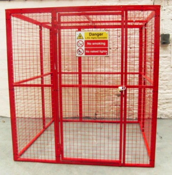 BC8 - Gas Cylinder Storage Cage 1564 x 1500 x 2054 mm