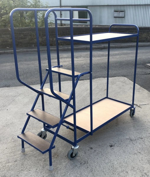SOPT02 - Stepped Picking Trolley, 4 Step, 2 Tier