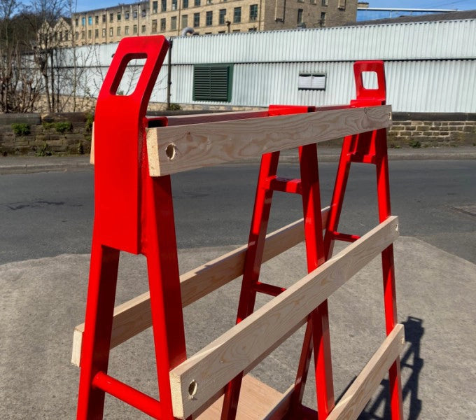 LGWT0 - Liftable A Frame Glass Trolley 1200 x 1000 x 1500mm