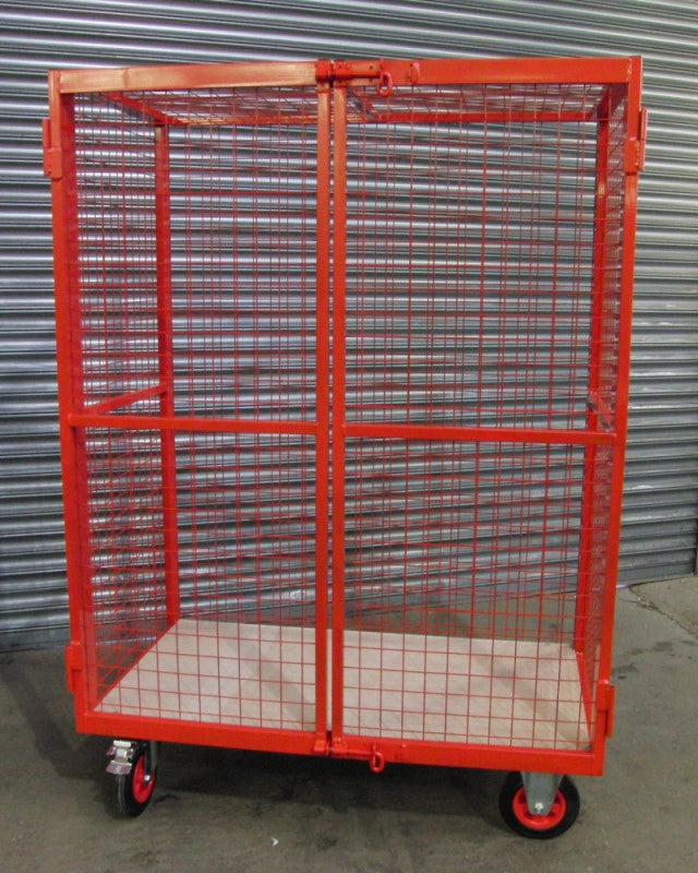 MST00 - Lockable Mesh Trolley, 1 Shelf