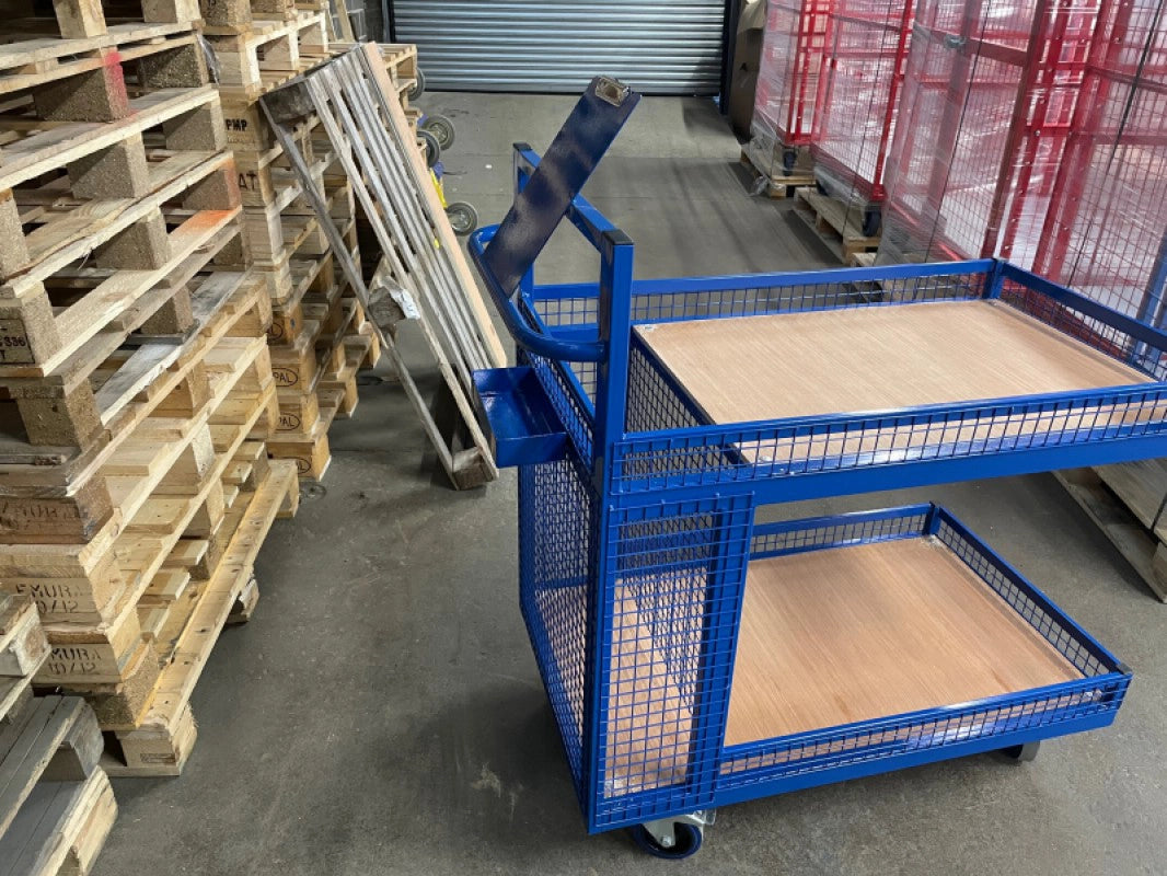 OPT100M - Order Picking Trolley with mesh lip