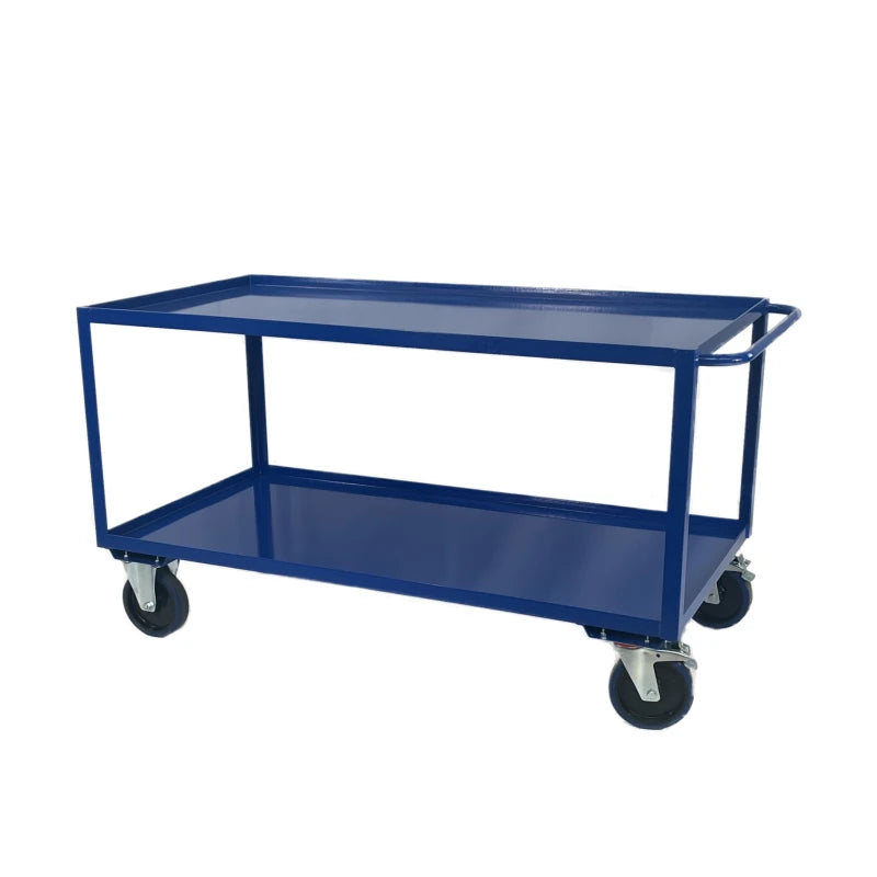 TTC3/SL - TABLE TOP CART, 1600 X 800 MM, STEEL SHELF WITH LIP, 1000 KG