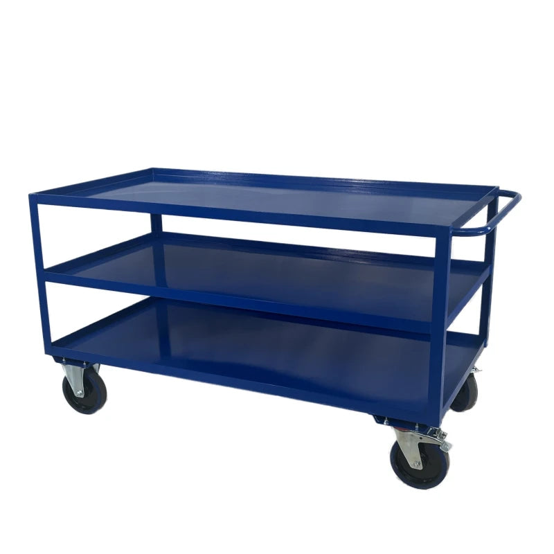 TTC4/SL - TABLE TOP CART, 1600 X 800 MM, STEEL SHELF WITH LIP, 1000 KG