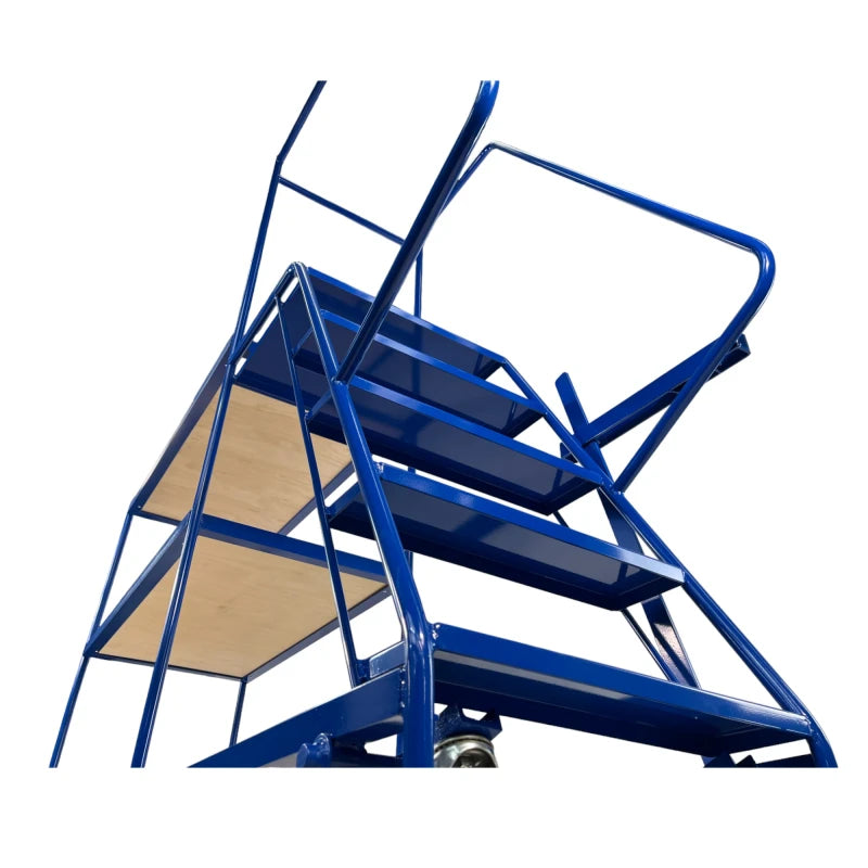 SOPT08 - Heavy Duty Stepped Order Picking Trolley, 5 Step, 3 Tier