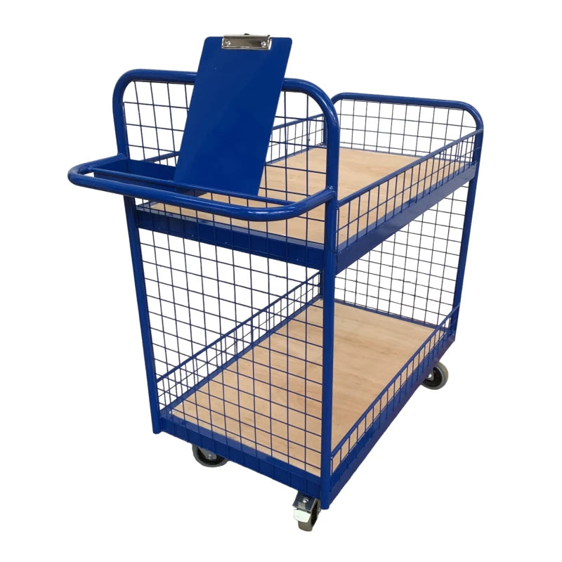 OPT102/MS - Order Picking Trolley with Mesh Sides and Ends