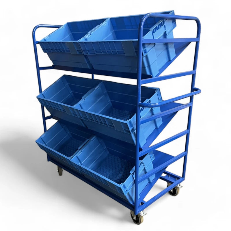 OPT110 - Angled Tote Box Trolley