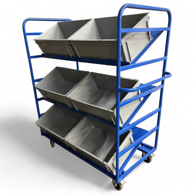 OPT110 - Angled Tote Box Trolley