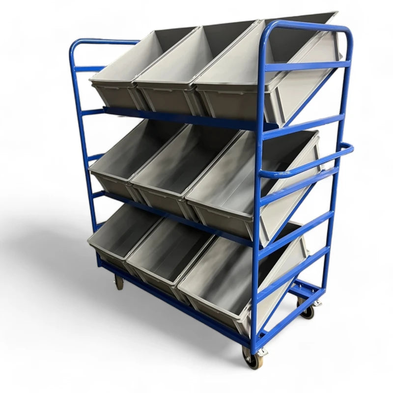 OPT110 - Angled Tote Box Trolley