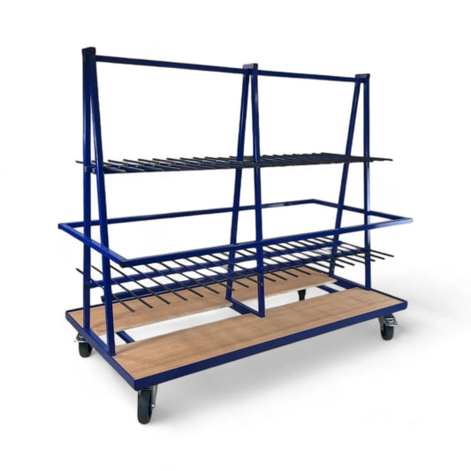 Vertical, Double Sided Cut Profile Trolley, 20 x 80mm Slots Per Side