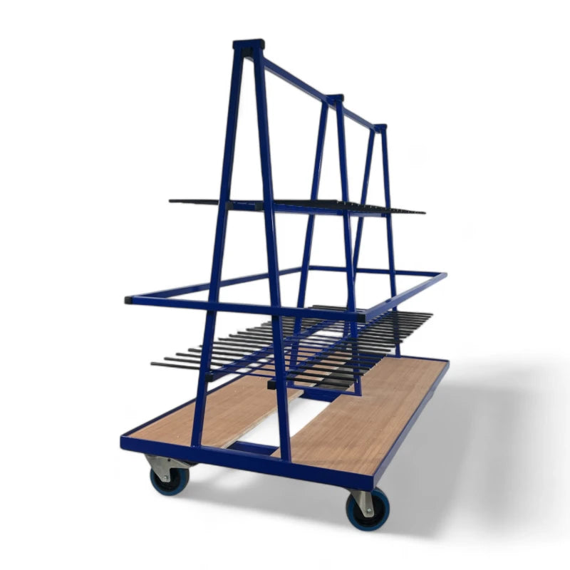 Vertical, Double Sided Cut Profile Trolley, 20 x 80mm Slots Per Side