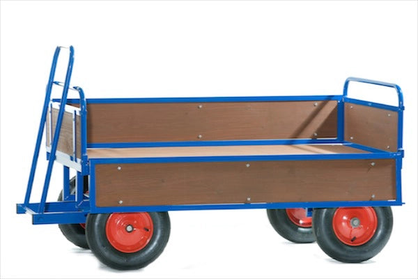 BTT2/T - Turntable Truck, 1220 x 700 mm, with Wooden Sides