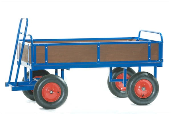 BTT3/T - 1500 x 800 mm Pneumatic Turntable Truck with 250mm Wood