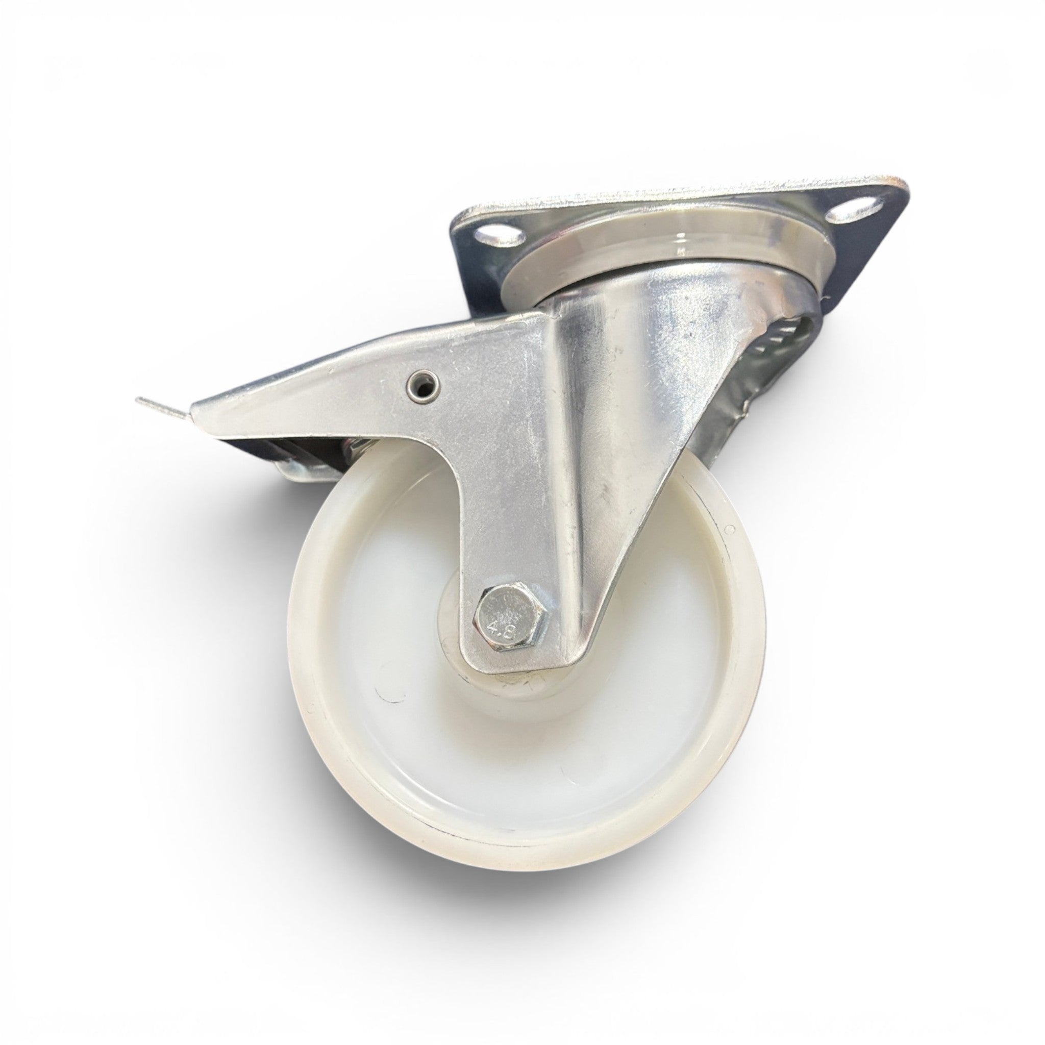 160mm Nylon Swivel Braked Castor