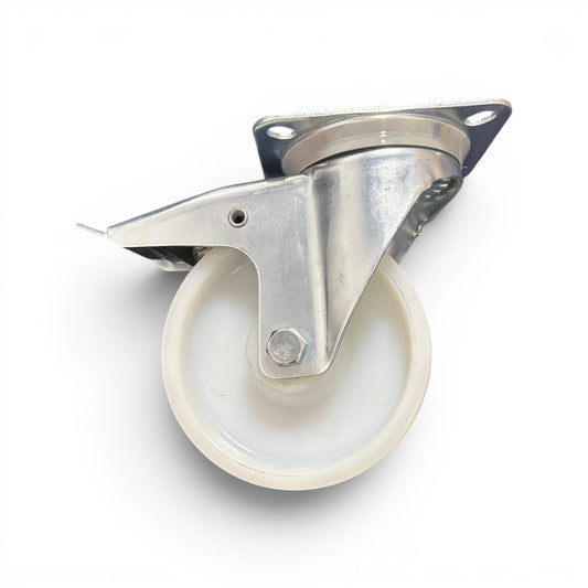 160mm Nylon Swivel Braked Castor