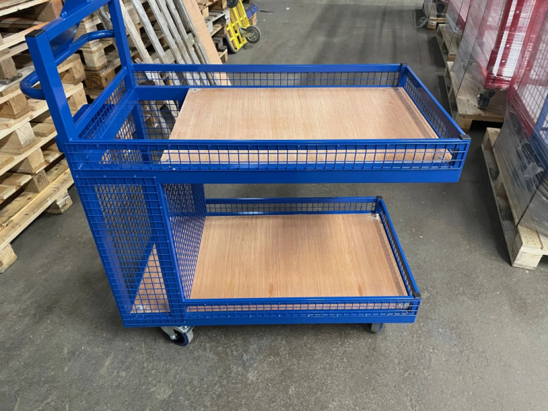OPT100M - Order Picking Trolley with mesh lip