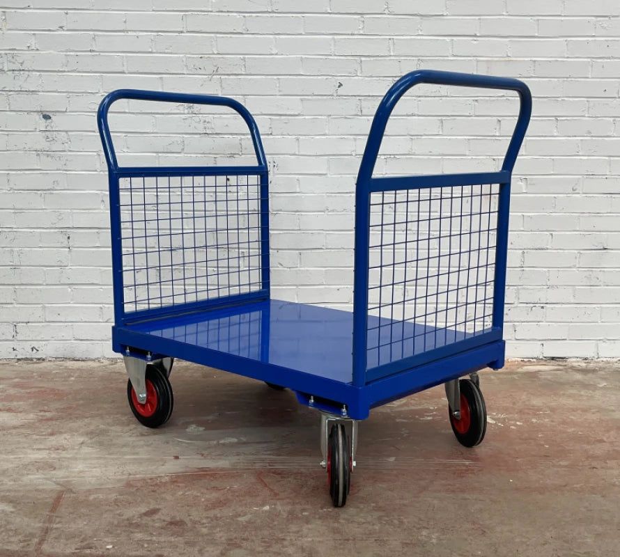 PT211S - 1220 X 610 PLATFORM TRUCK - STEEL BASE - TWO HANDLES