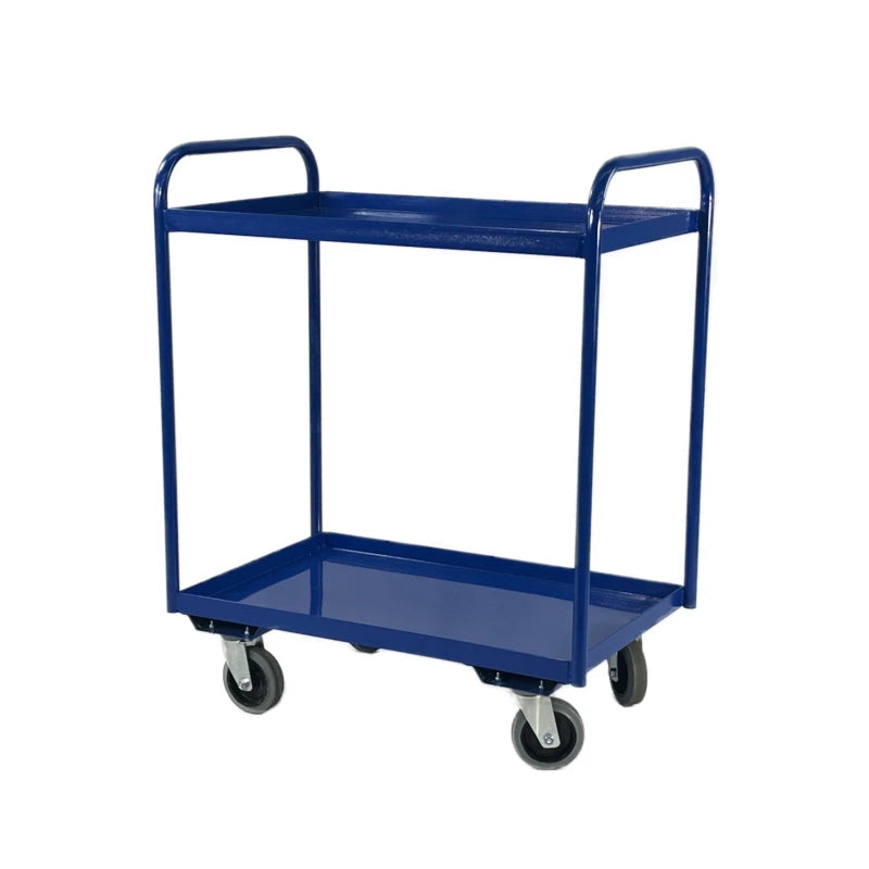 TRT11 - 2 Tier Tray Trolley, Steel Top, 800 x 500 mm