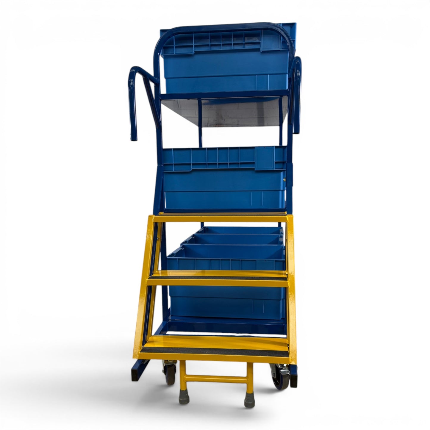 SOPT11 - 3 step on bearings 3 tier shelf trolley