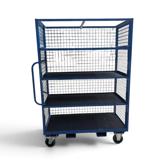 SH160 - 1220 x 800 mm Adjustable Shelf Trolley Mesh Back and Ends